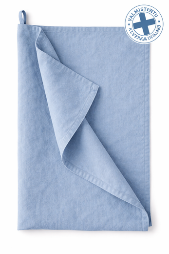 Kivipesty vaaleansininen k&auml;sipyyhe